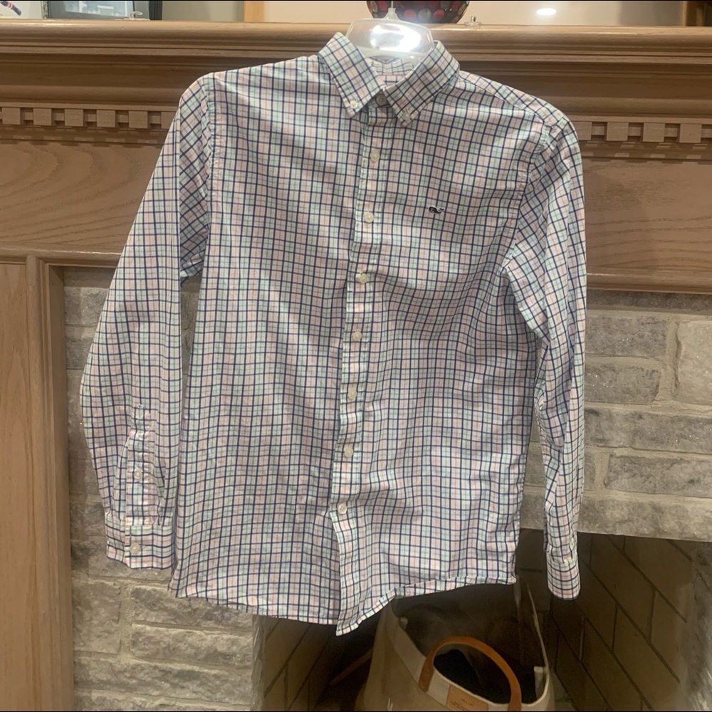 Vineyard Vines- blue, pink and green stripes